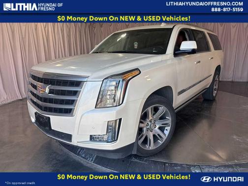 White Diamond Tricoat 2015 Cadillac Escalade ESV Premium