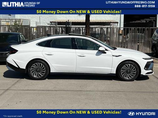 Serenity White 2026 Hyundai SONATA Hybrid SE
