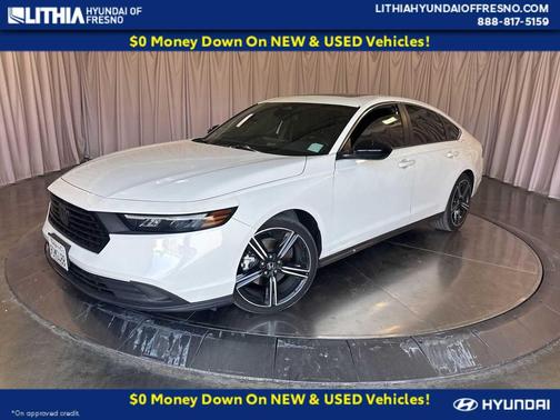 Platinum White Pearl 2023 Honda Accord Hybrid Sport