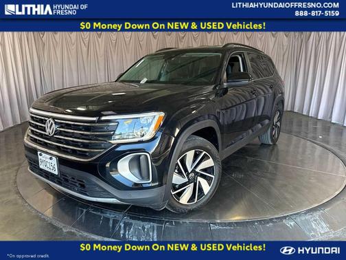 Black 2026 Volkswagen Atlas 2.0T SE w/Technology 4MOTION