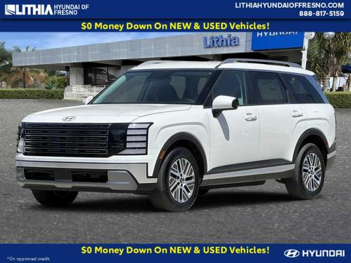 Creamy White Pearl 2026 Hyundai Palisade Hybrid SEL 8P
