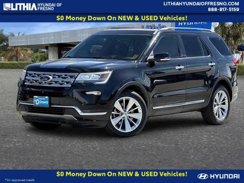 Agate Black Metallic 2019 Ford Explorer Limited