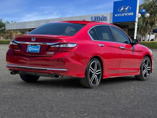 Red 2017 Honda Accord Sport SE