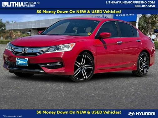 Red 2017 Honda Accord Sport SE