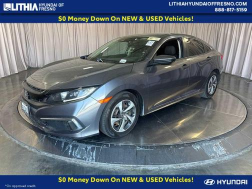 Modern Steel Metallic 2019 Honda Civic LX