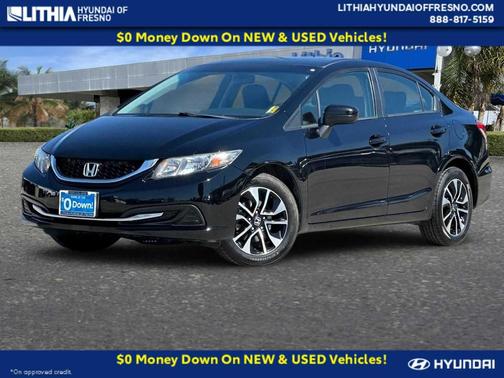 Crystal Black Pearl 2014 Honda Civic EX