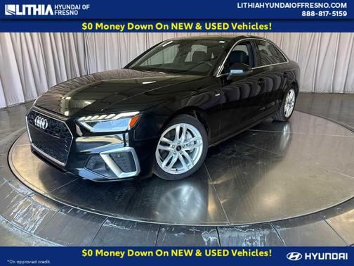 Black 2023 Audi A4 45 S line Premium Plus