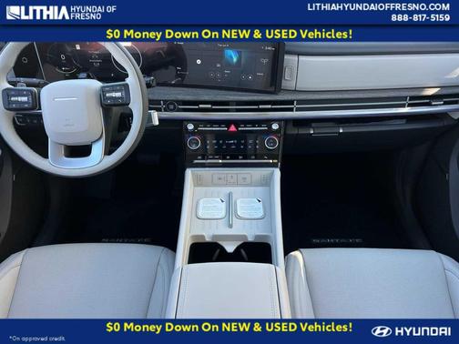 Serenity White 2026 Hyundai SANTA FE HEV Calligraphy AWD