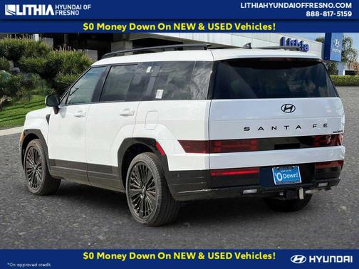 Serenity White 2026 Hyundai SANTA FE HEV Calligraphy AWD
