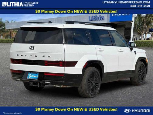 Serenity White 2026 Hyundai SANTA FE HEV Calligraphy AWD
