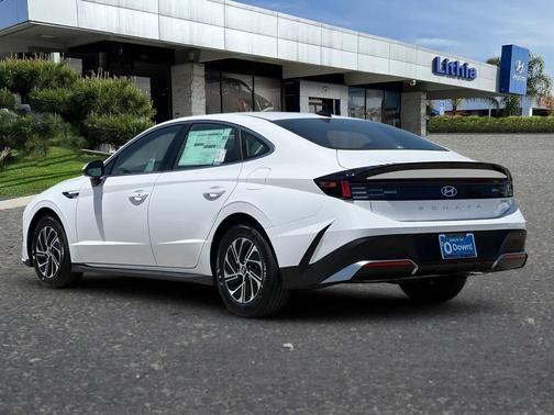 Serenity White 2026 Hyundai SONATA Hybrid Base