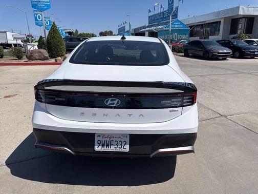 Serenity White 2026 Hyundai SONATA Hybrid Base