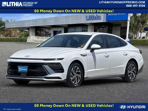 Serenity White 2026 Hyundai SONATA Hybrid Base
