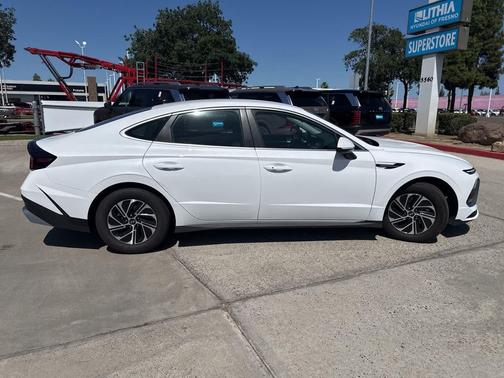 Serenity White 2026 Hyundai SONATA Hybrid Base