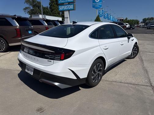 Serenity White 2026 Hyundai SONATA Hybrid Base