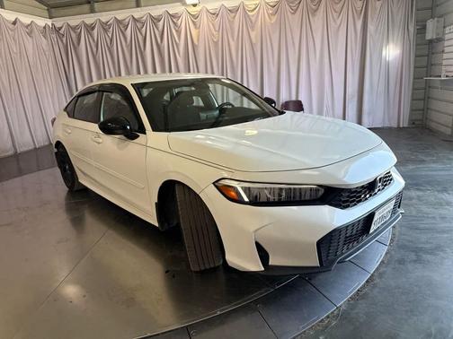 Platinum White Pearl 2025 Honda Civic Sport