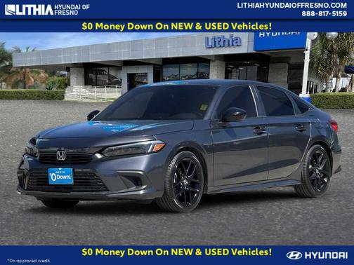 Meteorite Gray Metallic 2023 Honda Civic Sport