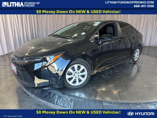 Midnight Black Metallic 2025 Toyota Corolla LE
