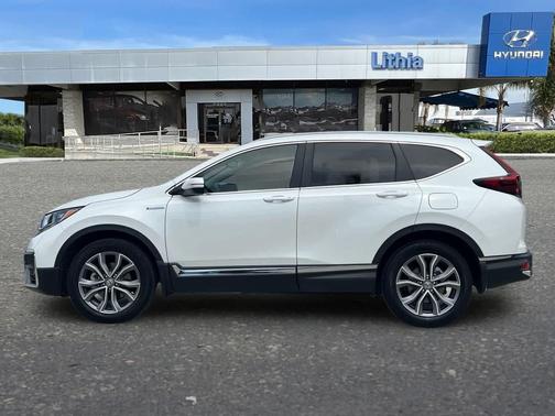 Platinum White Pearl 2021 Honda CR-V Hybrid Touring
