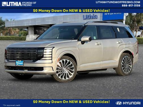 Typhoon Silver Metallic 2026 Hyundai Palisade Hybrid Calligraphy