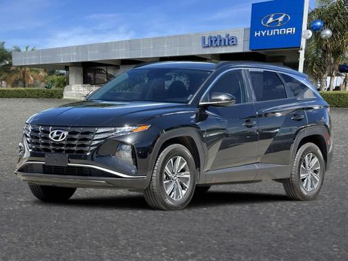 Black Pearl 2024 Hyundai TUCSON Hybrid Blue
