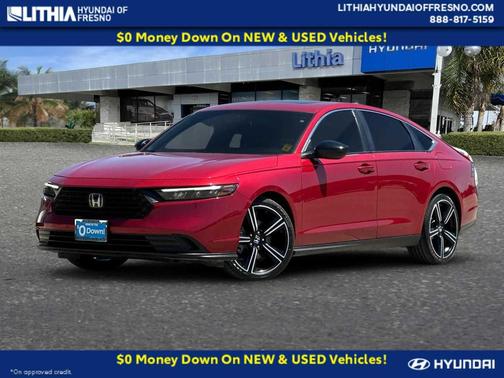 Radiant Red Metallic 2023 Honda Accord Hybrid Sport
