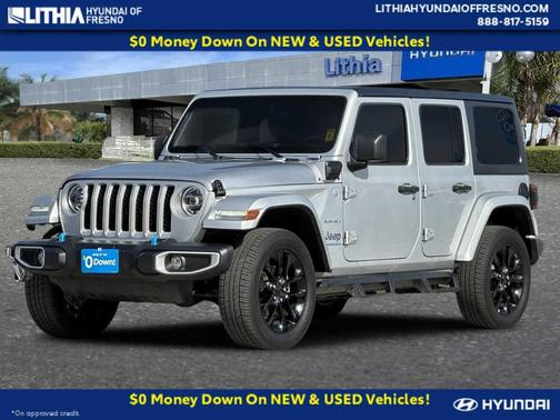 Silver Zynith Clearcoat 2023 Jeep Wrangler 4xe Sahara