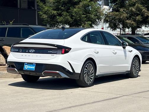 Serenity White 2026 Hyundai SONATA Hybrid SE