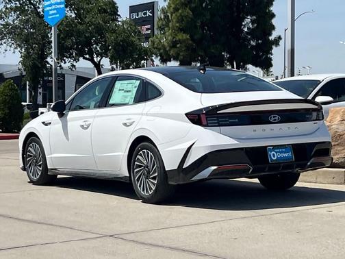 Serenity White 2026 Hyundai SONATA Hybrid SE