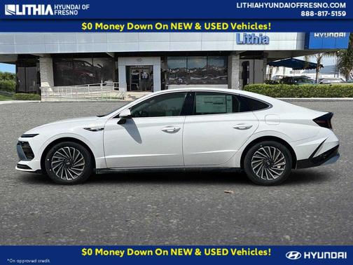Serenity White 2026 Hyundai SONATA Hybrid SE