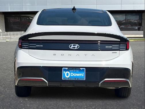 Serenity White 2026 Hyundai SONATA Hybrid SE