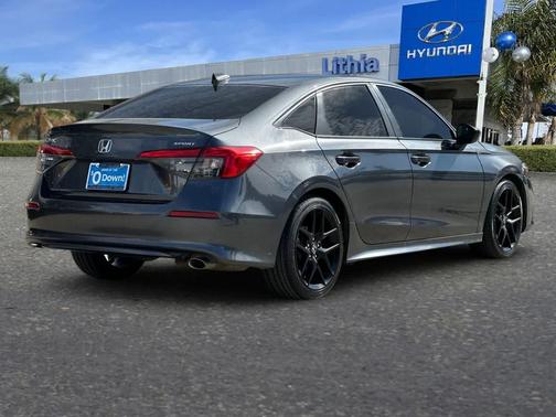 Meteorite Gray Metallic 2023 Honda Civic Sport
