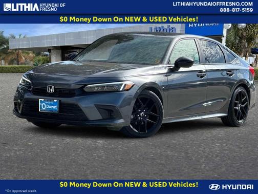 Meteorite Gray Metallic 2023 Honda Civic Sport