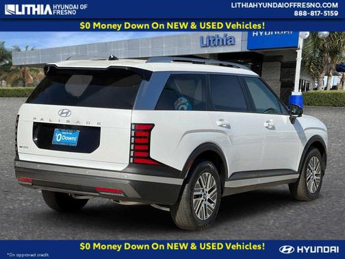 Creamy White Pearl 2026 Hyundai Palisade Hybrid Blue SEL 8P