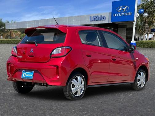 Infrared Metallic 2024 Mitsubishi Mirage ES