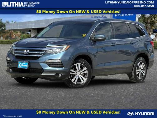 Blue 2017 Honda Pilot EX