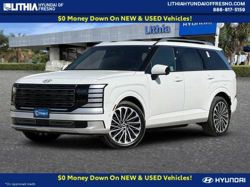 Creamy White Pearl 2027 Hyundai Palisade Hybrid Calligraphy FWD