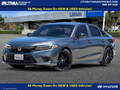Meteorite Gray Metallic 2024 Honda Civic Sport