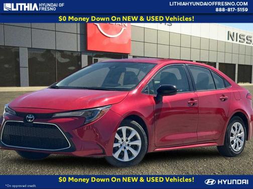 Barcelona Red Metallic 2021 Toyota Corolla LE