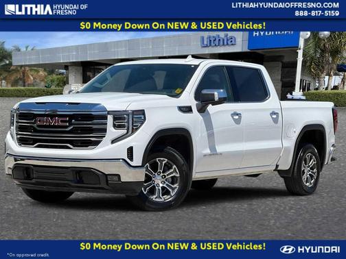 Summit White 2025 GMC Sierra 1500 SLT