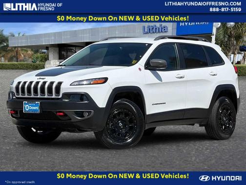 Bright White Clearcoat 2017 Jeep Cherokee Trailhawk