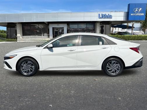Serenity White 2025 Hyundai ELANTRA HEV Blue