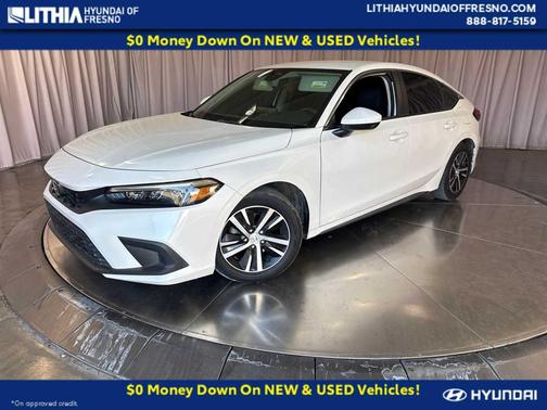 Platinum White Pearl 2024 Honda Civic LX