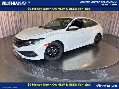Platinum White Pearl 2021 Honda Civic Sport