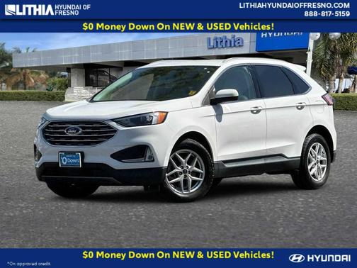Oxford White 2022 Ford Edge SEL