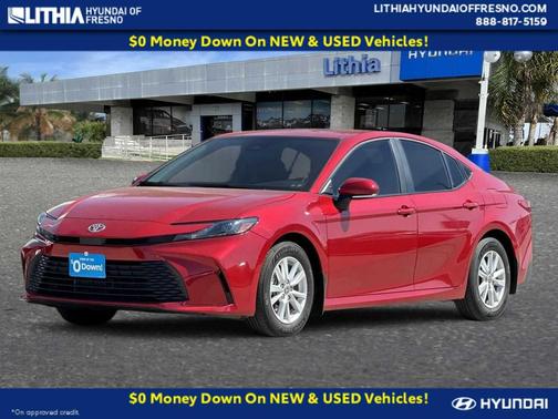 Supersonic Red 2025 Toyota Camry LE