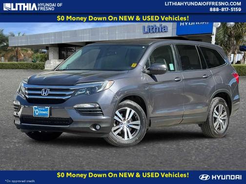 Gray 2017 Honda Pilot EX