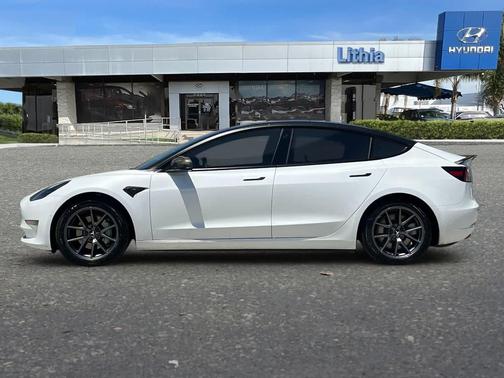 White 2021 Tesla Model 3 Long Range