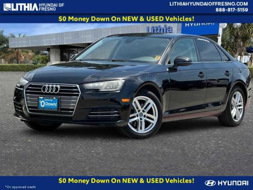 Black 2017 Audi A4 2.0T Premium