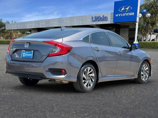 Modern Steel Metallic 2017 Honda Civic EX